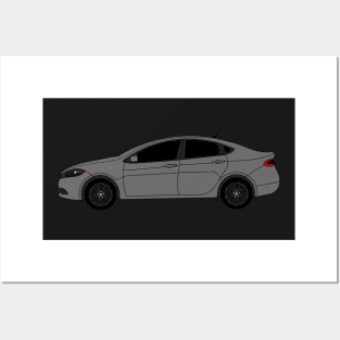 Dodge Dart Granite Crystal Metallic Sticker Posters and Art